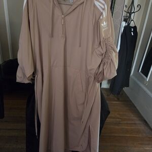 Adidas Tan Hooded Dress